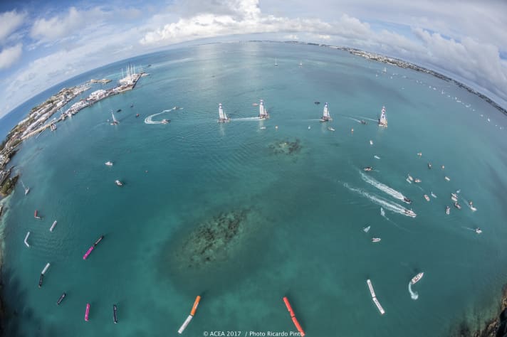   Ab morgen auf der aktuellen Weltbühne des Segelsports im Einsatz: das SVB Team Germany beim Red Bull Youth America's Cup