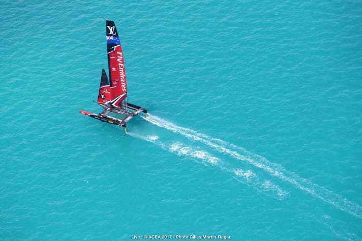   Die foilenden Katamarane, die den 35. America's Cup geprägt hatten, sind Geschichte. Bei der kommenden Auflage wird auf 75-Fuß-Einrumpfern gesegelt. Wie genau die aussehen werden, wollen die Verteidiger erst am 30. November bekannt geben