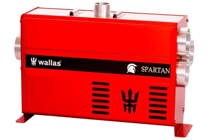   The top model Spartan has a heating output of up to 4.5 Kliowatt