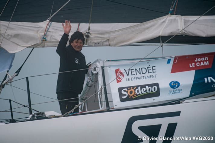   Zum fünften Mal im Vendée-Globe-Einsatz: Rekordteilnehmer Jean Le Cam startete optimistisch ins Rennen seines Lebens