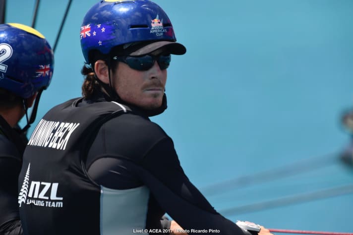   Alles gegeben, mit seinem NZL Sailing Team drei Rennen in Folge gewonnen und den Gesamtsieg doch verpasst: Kiwi-Skipper Logan Dunning Beck