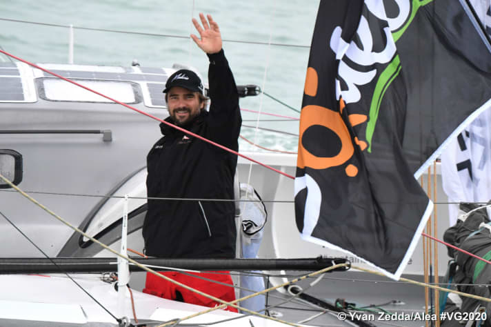   He's back: Boris Herrmann enjoyed the reception from family, friends and fans