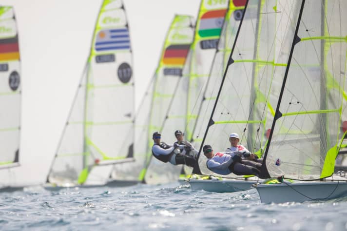   At the end of the Olympic season, no former world champion crews were in action in the 49er at the World Championships in Oman. Instead, there were new up-and-coming talents to watch