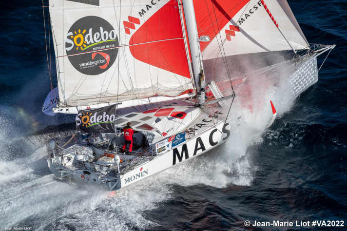   Isabelle Joschke's "MACSF" in the Vendée Arctique. You can read a portrait of the skipper in the current issue of YACHT 13