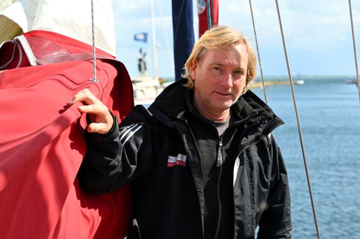Tout juste de retour du tour de l'Atlantique : Robert Baumann.