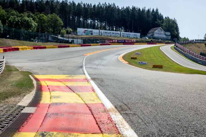 Große Höhenunterschiede in Spa-Francorchamps