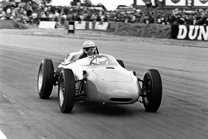 Porsche-Formel-Rennwagen 1960: Vic Elford auf Porsche Typ 718/2.