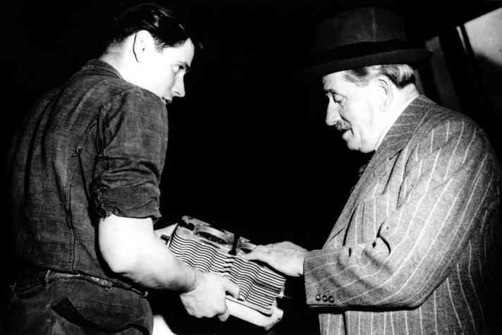 Herbert Linge und Ferdinand Porsche 1949
