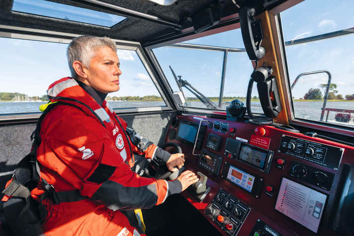 Sandra Priebe grew up with the sea rescuers