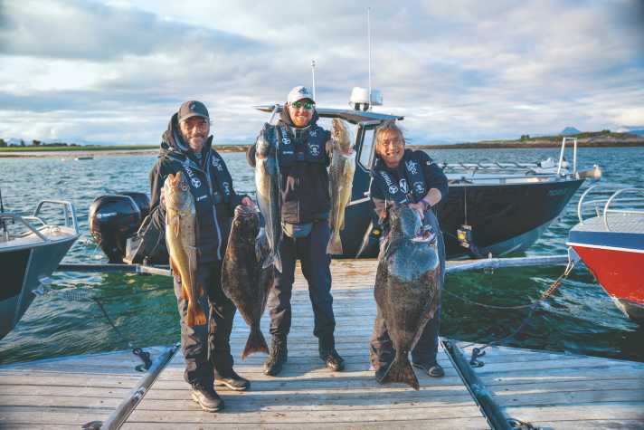 Boat fishing in the North Sea