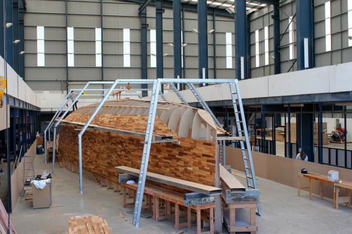 New hall: Yachting Developments builds a Frers design for Europeans. | r.