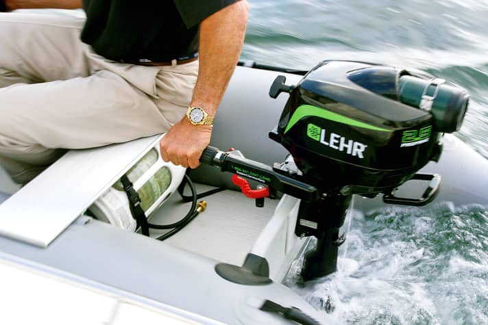 The new propane outboard from Lehr. | r.