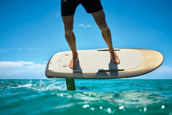 The "eFoil Board" makes no noise and generates no waves