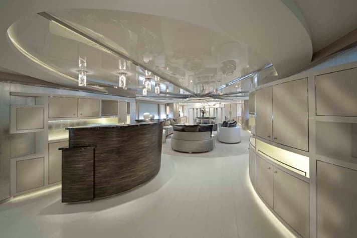 The saloon of the yacht | ht