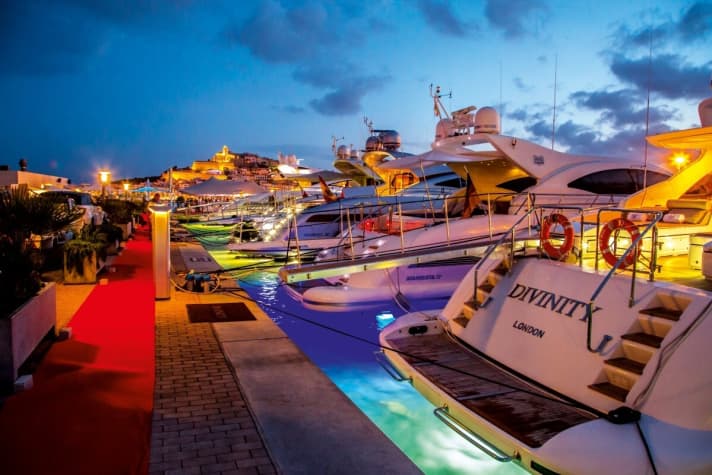 Yachts in the Marina Ibiza. | a.