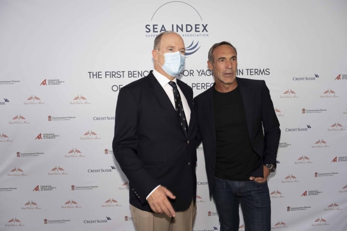 SEA supporter Prince Albert II of Monaco with environmental activist and extreme sportsman Mike Horn. | n.