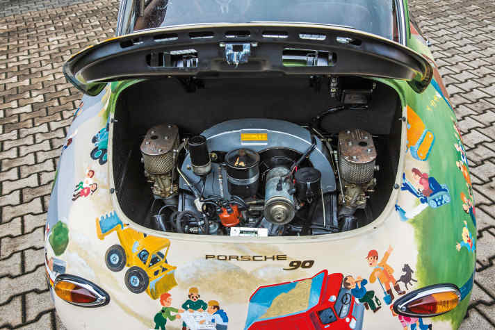 356 Wimpelporsche, Ali Mitgutsch Wimpelbild Porsche, Besitzer  Helmut Freidenker, Werkstatt MasterTec in Egling