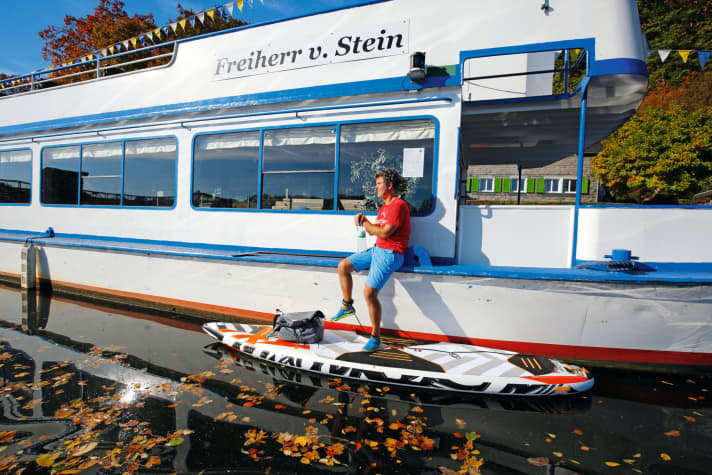Cappuccino break at the "Freiherr v. Stein"