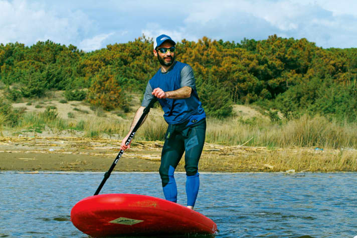 Versatile: The Pivlock Overdrive sports goggles from Smith Optics are available in nine different versions - tester Scola only in one.