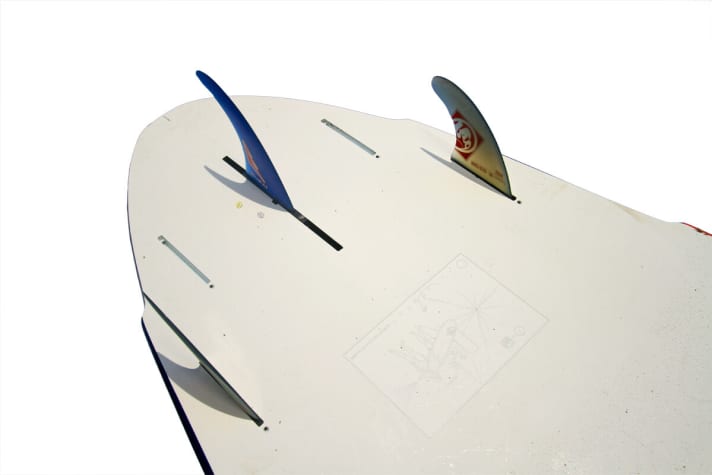 RRD Heck-Shape mit Double Wingers. Wir sind beide Pro Waves    mit Thruster gefahren.