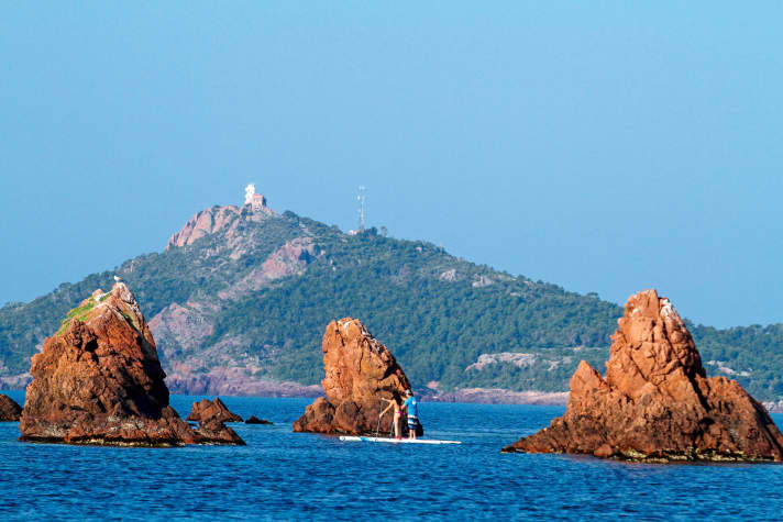 France: Cannes - light wind area for stand up paddlers