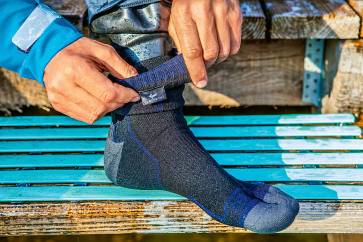 Trockene Socke von Sealskinz