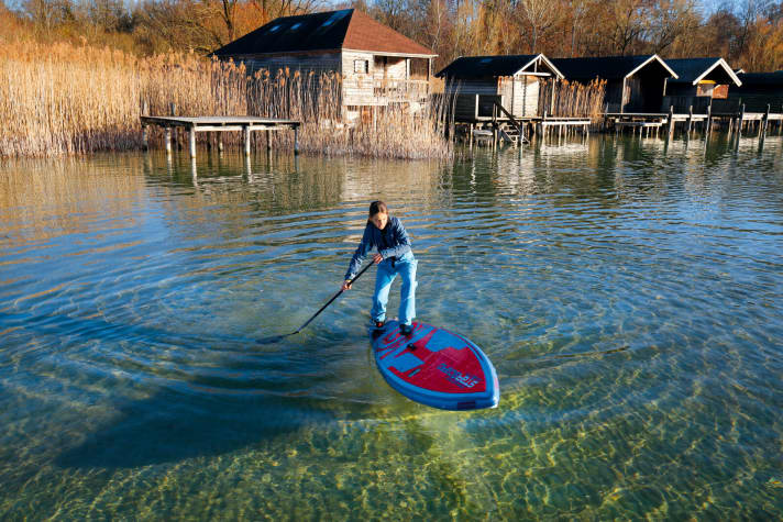 Playstation - SUP Kinderboards im Test (im Foto: Starboard Supkids Racer 10’6” x 25”)