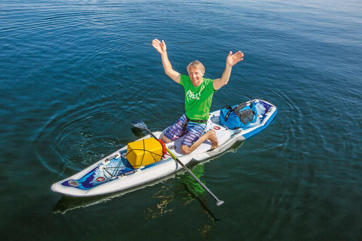 Safety with a second chamber: The Mistral Trekker offers a stable seat even if you get a "flat tyre".