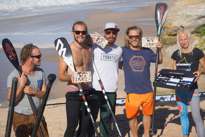 Men's winners: Kai-Nicolas Steimer, Valentin Illichmann, Carsten Kurmis