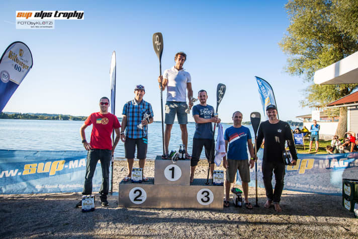 The best men, winner Lorenzo Marchetti is at the top.