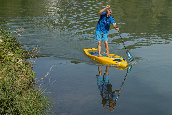Hier "vierteilig" unterwegs – das heißt in Länge  in 12'6''.