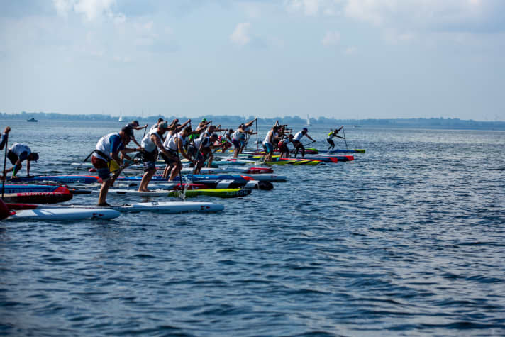 Start of the long distance race