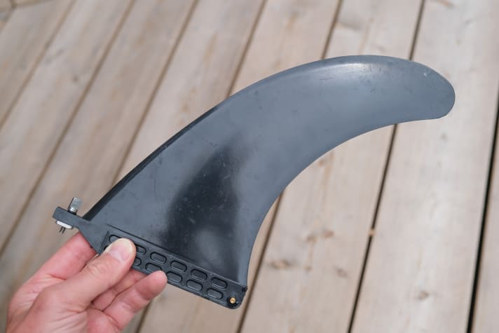 The standard fin, an upgrade to carbon is possible on purchase | Stephan Gölnitz