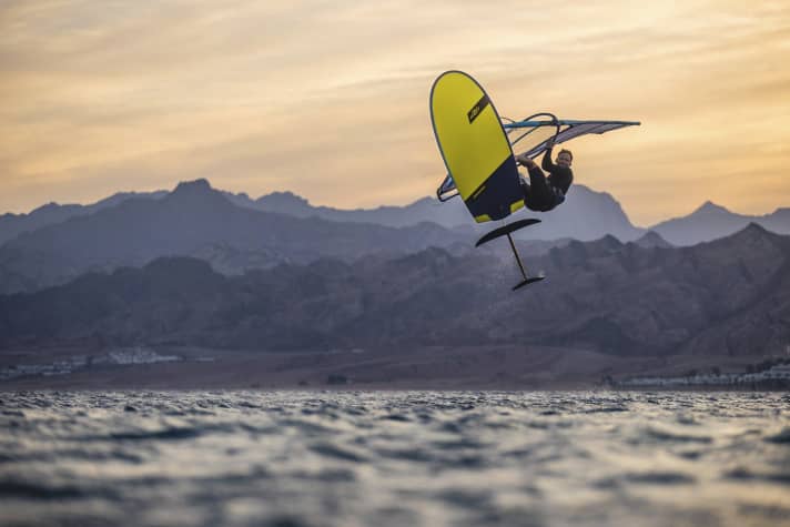 Sebastian Kornum not only tests the NeilPryde sails but also takes part in the annual photo shoots.