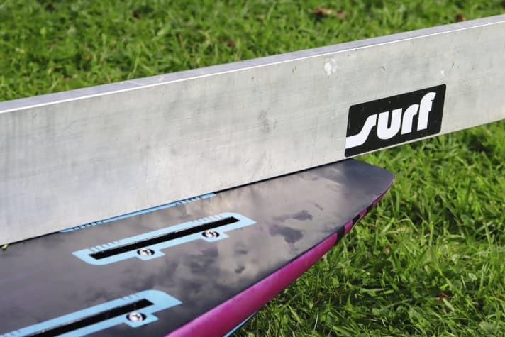 The rocker on the centre line of the JP Ultimate is much flatter - but the board turns just as well.