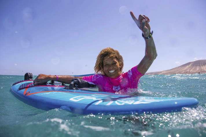 Sarah-Quita Offringa and John Carter know each other from countless World Cups and photo shoots.