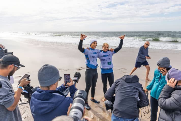 "I was so happy for him. The first win is the best." - World champion Caers on Lennart's event victory.