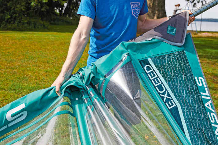 Abriggen minimises UV exposure, but should be carried out in a way that protects the material.