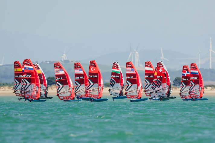 The wind conditions were perfect on the fourth day of the event