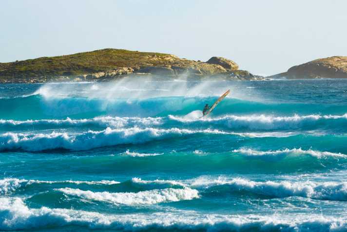 The pearl of the south coast is Esperance, where you'll find flat water and big waves side by side.