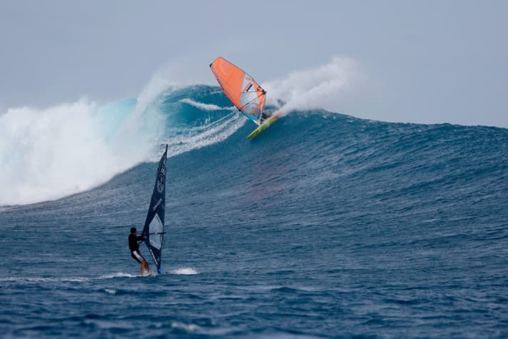 The swell from last week - with a bit of luck there could be similar conditions at the start of the contest.