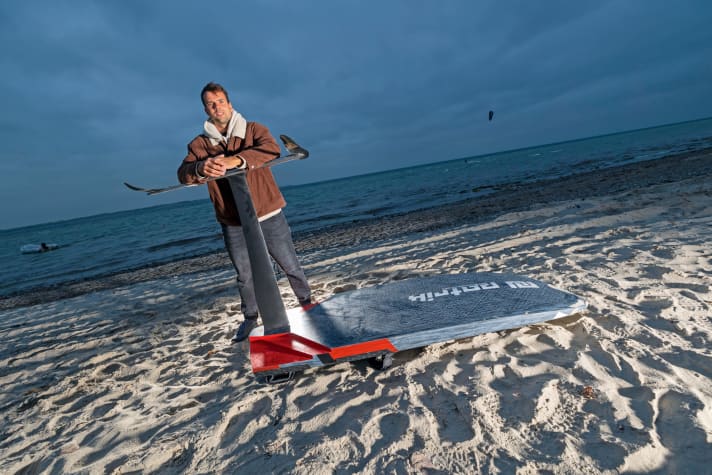 Michele Beckers neuer Sponsor Patrik Windsurfing liefert dem Kieler offensichtlich sehr konkurrenzfähiges Material.
