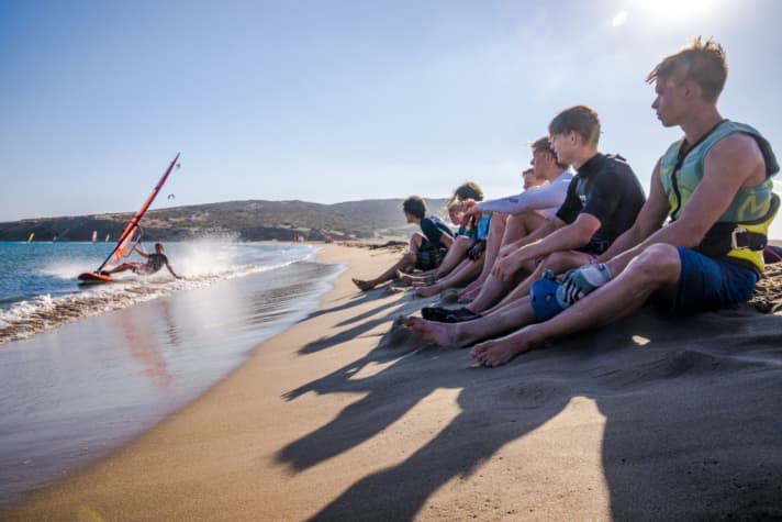 Prasonisi is a shallow water laboratory