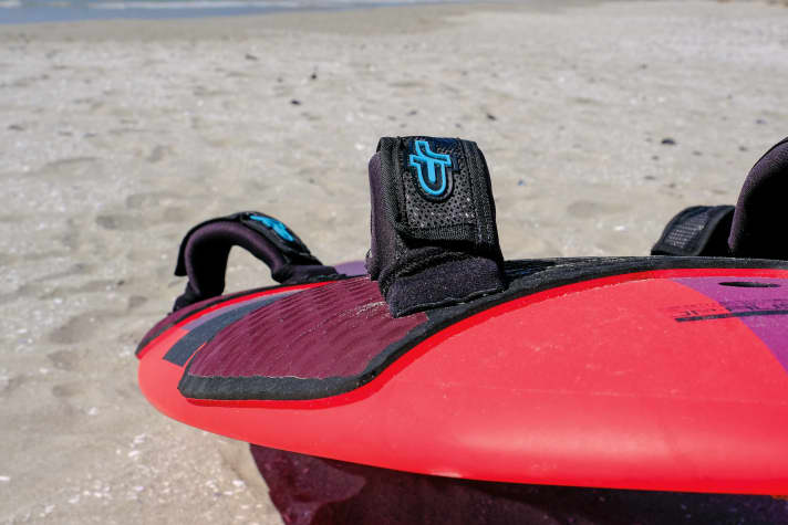 Schlanke Kanten bei einem Freerideboard