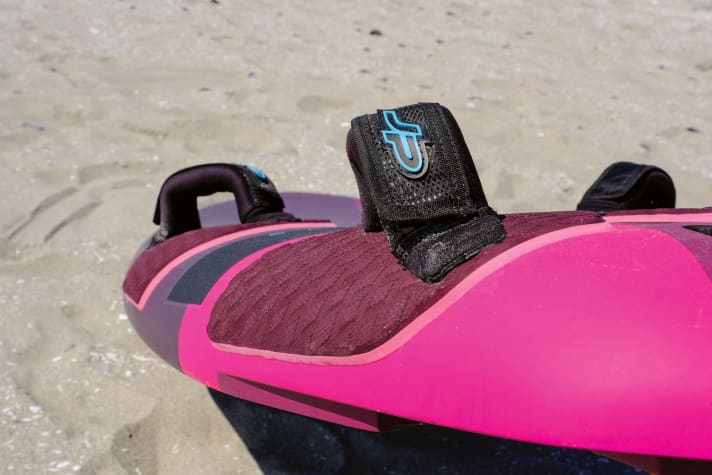 Thick rails on a slalom board