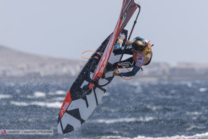 Second place at the PWA World Cup this time: Daida Moreno.