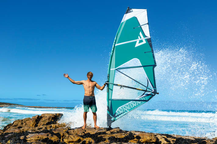 Auch Teamfahrer Flo Jung war in die Entwicklung des GunSails Re-Seal involviert