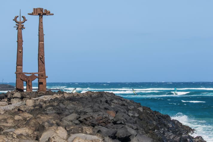 One of the best wave spots in the Canary Islands - Las Cucharas
