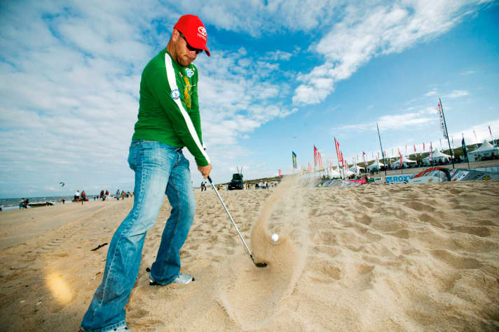 Bernd Flessner likes to go for a round of golf.