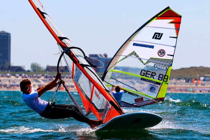 When I was ten, I didn't fancy windsurfing and wanted to kick like normal boys. My father left me on the beach and went surfing... And what else was I supposed to do but go on the water?